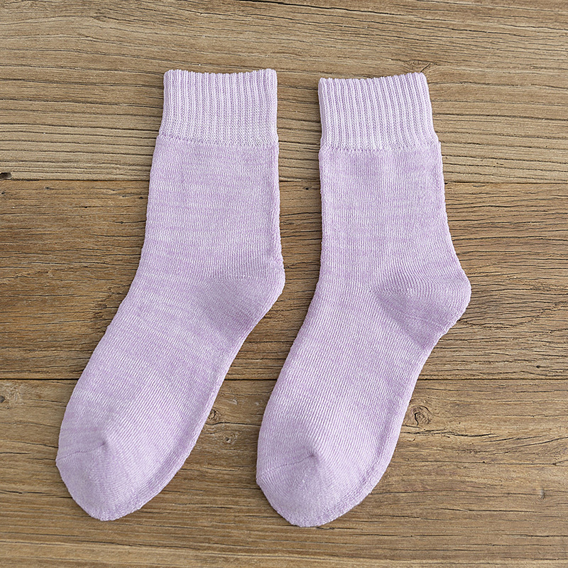 Ms. Autumn And Winter Thick Cotton Terry Socks Warm Winter Socks In Tube Socks Female Line Of And Cashmere Socks